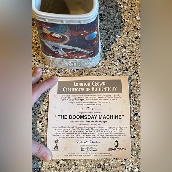 “The Doomsday Machine” limited edition Star Trek Stein - Picture 6 of 6